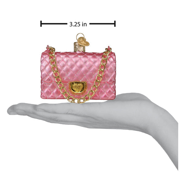 Quilted Purse Ornament Old World Christmas