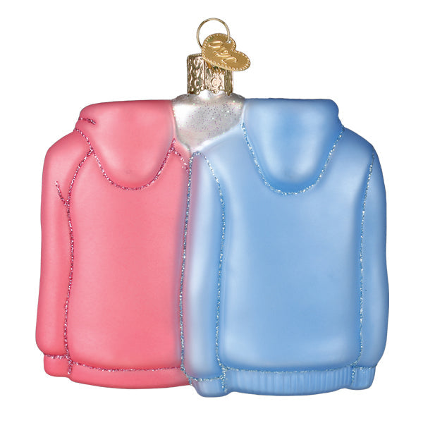 Mr. & Mrs. Hoodies Ornament Old World Christmas