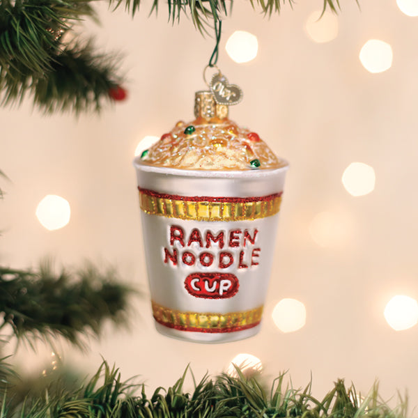 Ramen Noodle Cup Ornament Old World Christmas
