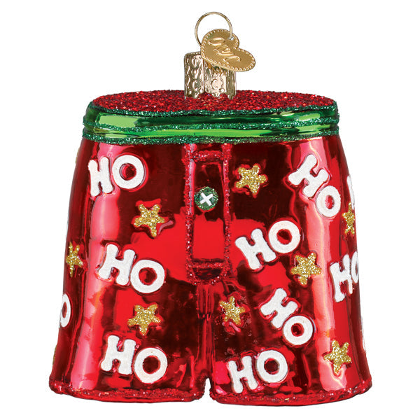 Holiday Boxer Shorts Ornament Old World Christmas