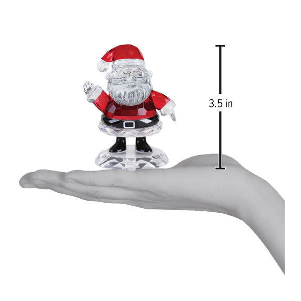 Santa Claus Crystal Figurine Old World Christmas