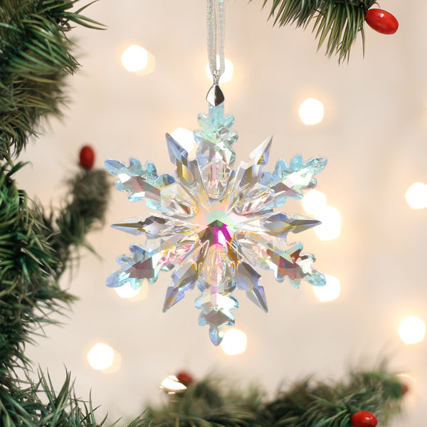 Radiant Crystal Snowflake Ornament Old World Christmas