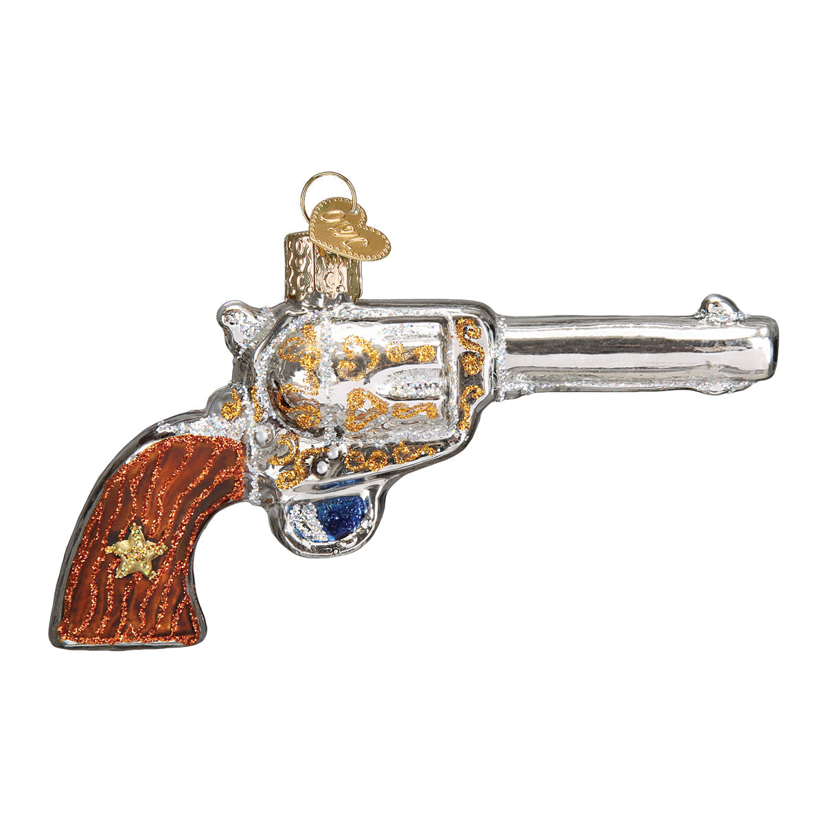 Western Revolver Ornament Old World Christmas