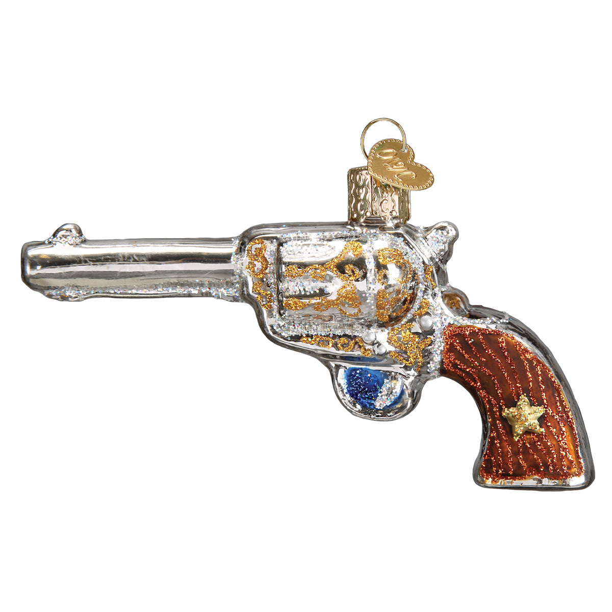 Western Revolver Ornament Old World Christmas
