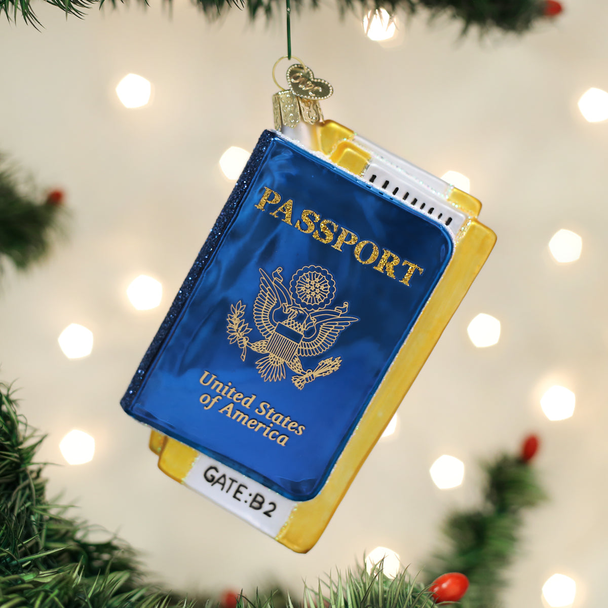 Passport Ornament Old World Christmas