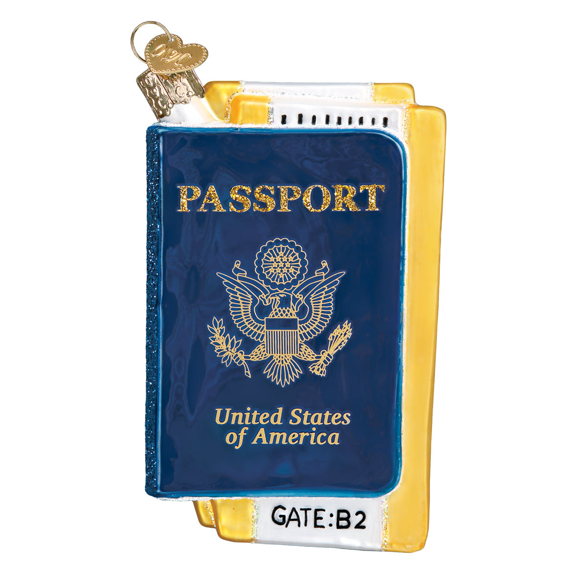 Passport Ornament Old World Christmas