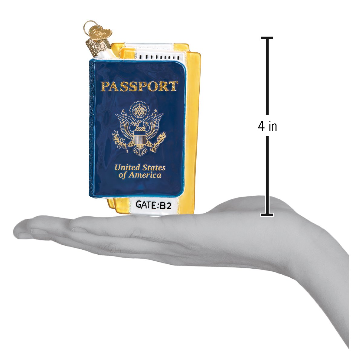 Passport Ornament Old World Christmas