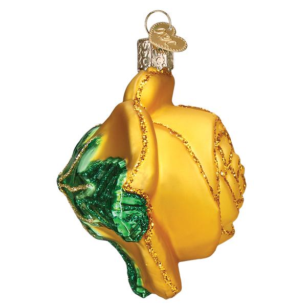 Yellow Rose Ornament Old World Christmas
