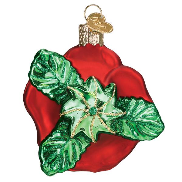 Red Rose Ornament Old World Christmas