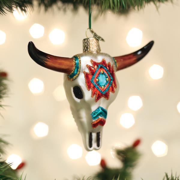 Southwestern Steer Skull Ornament Old World Christmas