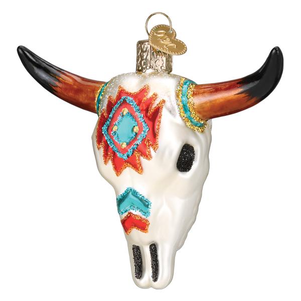 Southwestern Steer Skull Ornament Old World Christmas