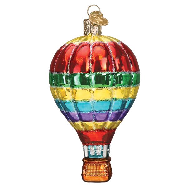 Vibrant Hot Air Balloon Ornament Old World Christmas