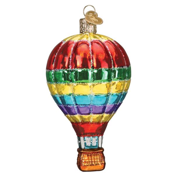 Vibrant Hot Air Balloon Ornament Old World Christmas