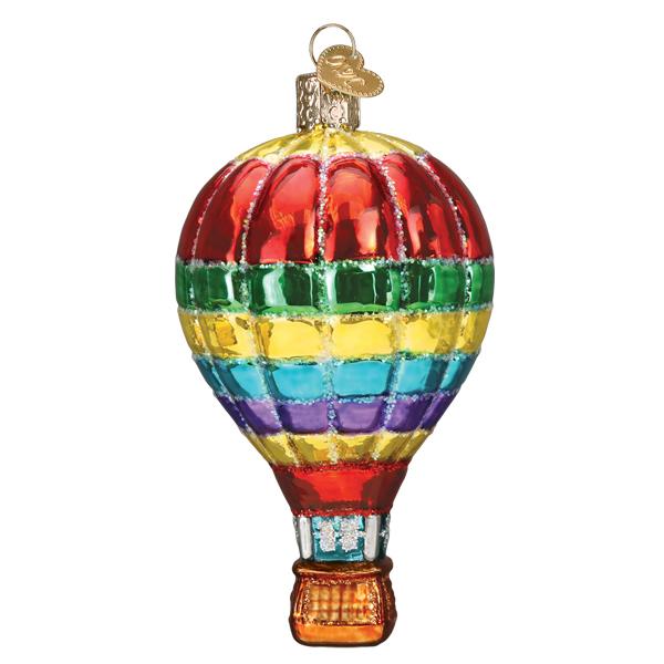 Vibrant Hot Air Balloon Ornament Old World Christmas
