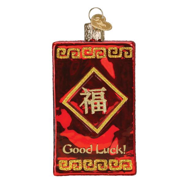 Lucky Red Envelope Ornament Old World Christmas