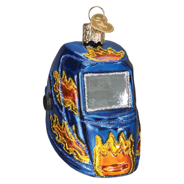 Welding Helmet Ornament Old World Christmas