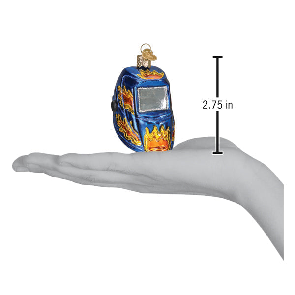 Welding Helmet Ornament Old World Christmas