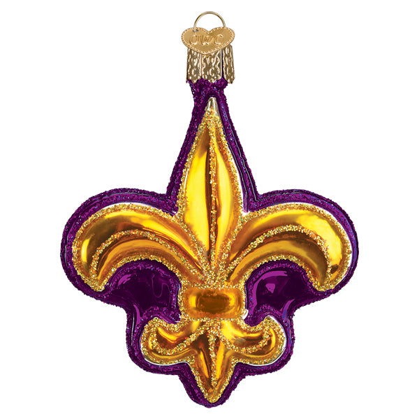 Purple Fleur-de-lis Ornament Old World Christmas