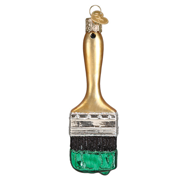 Green Paint Brush Ornament Old World Christmas