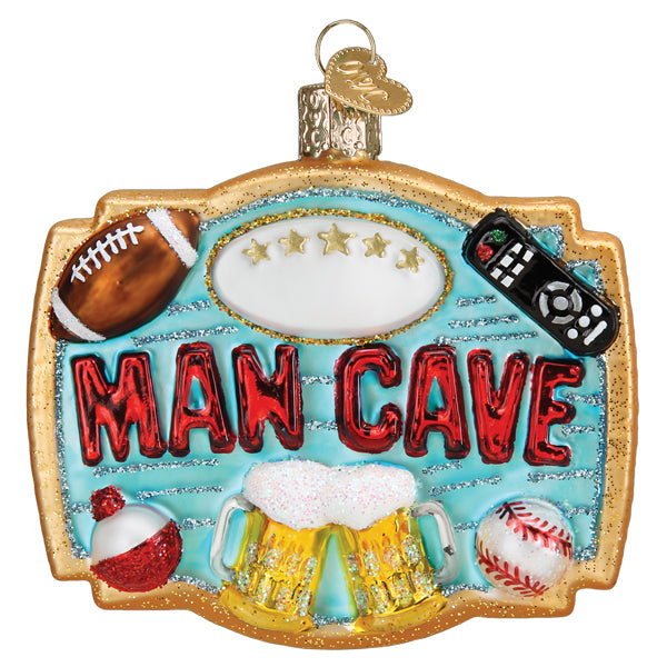 Man Cave Ornament Old World Christmas