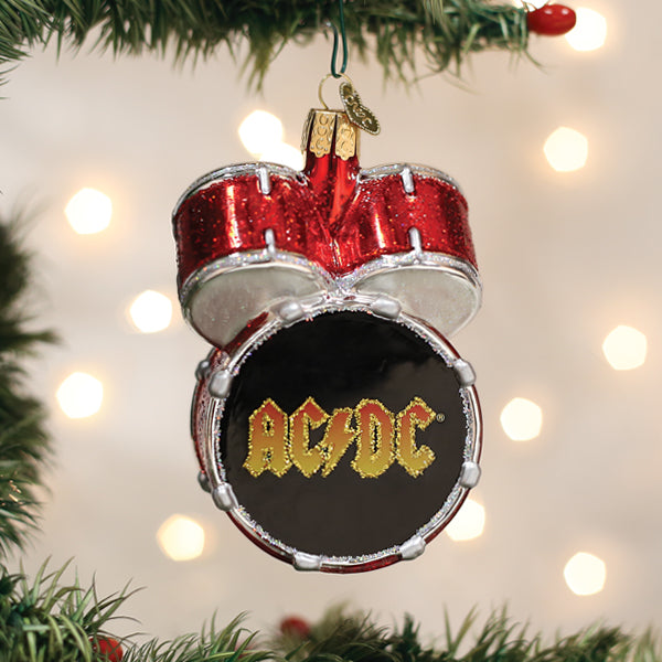 AC/DC Drum Set Ornament Old World Christmas