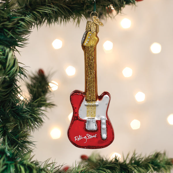The Rolling Stones Guitar Ornament Old World Christmas