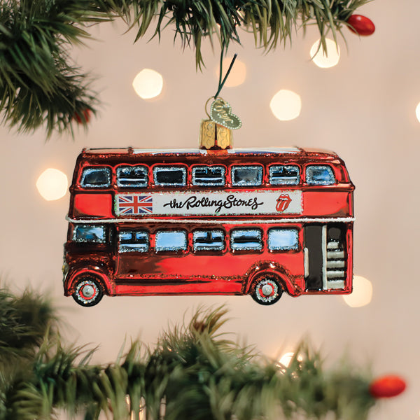 The Rolling Stones British Bus Ornament Old World Christmas