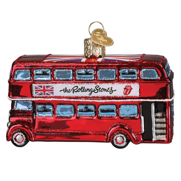 The Rolling Stones British Bus Ornament Old World Christmas