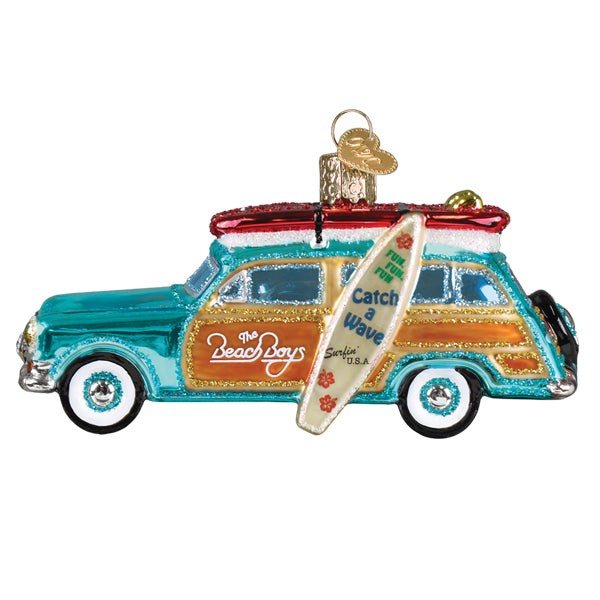 The Beach Boys Surfin' Woody Ornament Old World Christmas