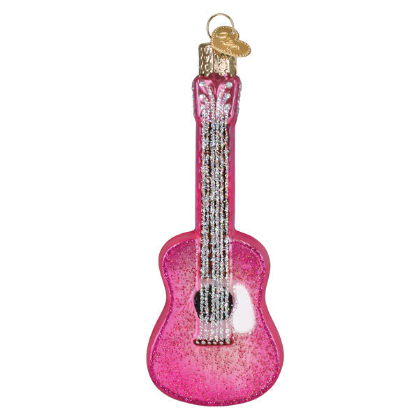 Glittered Glam Guitar Ornament Old World Christmas