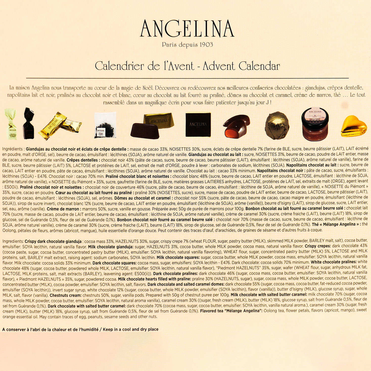 Advent Calendar- Angelina Paris- Authentic Angelina