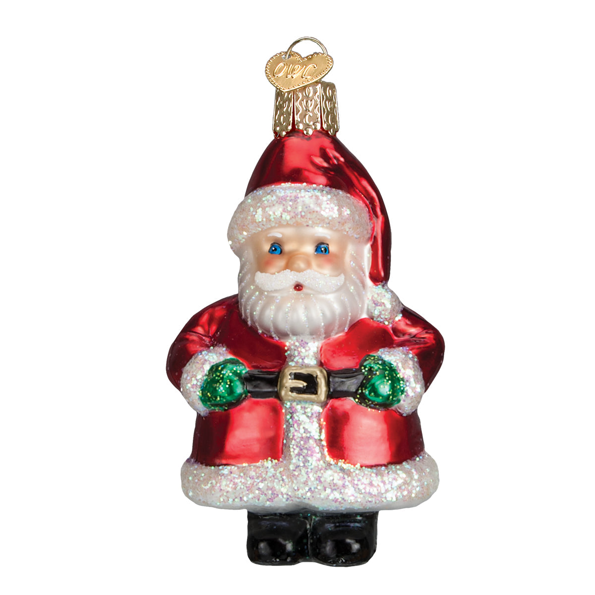 Short Stuff Santa Ornament Old World Christmas