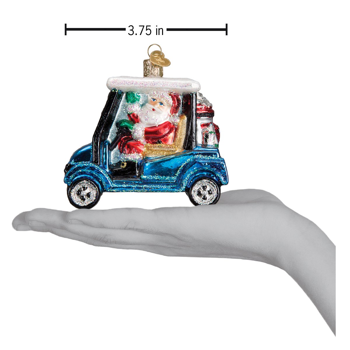 Golf Cart Santa Old World Christmas