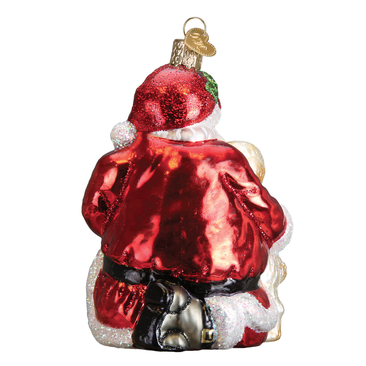 Santa's Puppy Love Ornament Old World Christmas