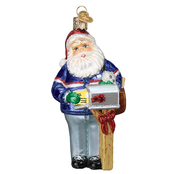 Postman Santa Ornament Old World Christmas