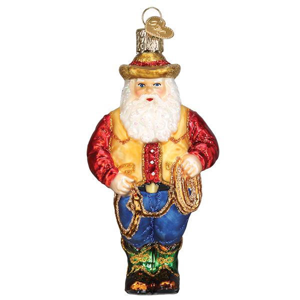 Western Santa Ornament Old World Christmas