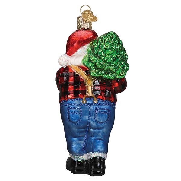 Lumberjack Santa Ornament Old World Christmas