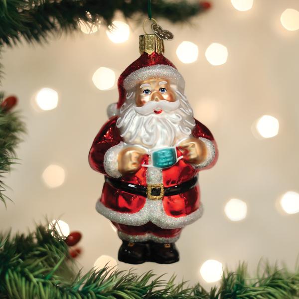 Santa Revealed Ornament Old World Christmas