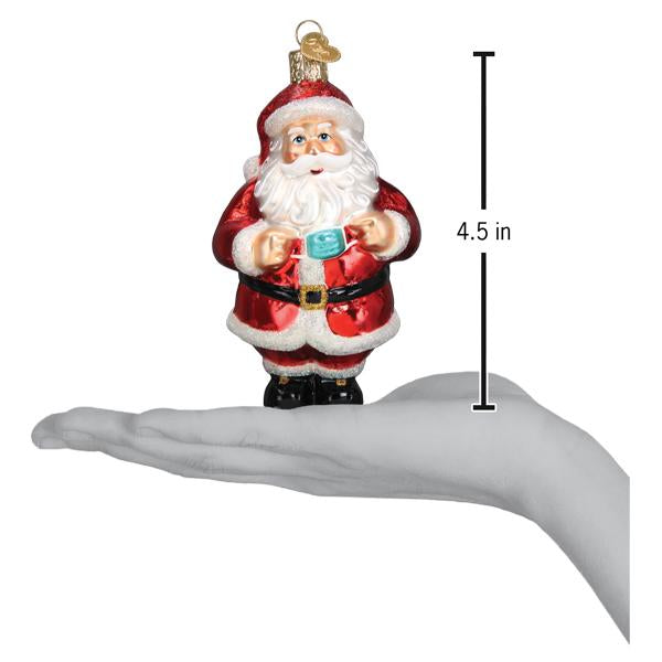 Santa Revealed Ornament Old World Christmas