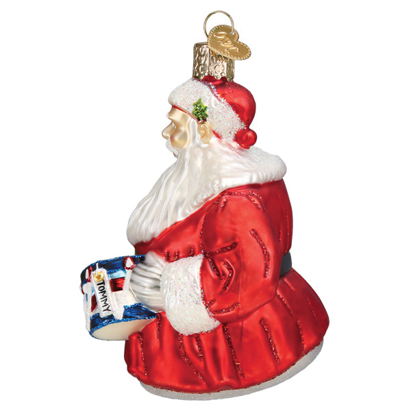 Norman Rockwell Iconic Santa Ornament Old World Christmas