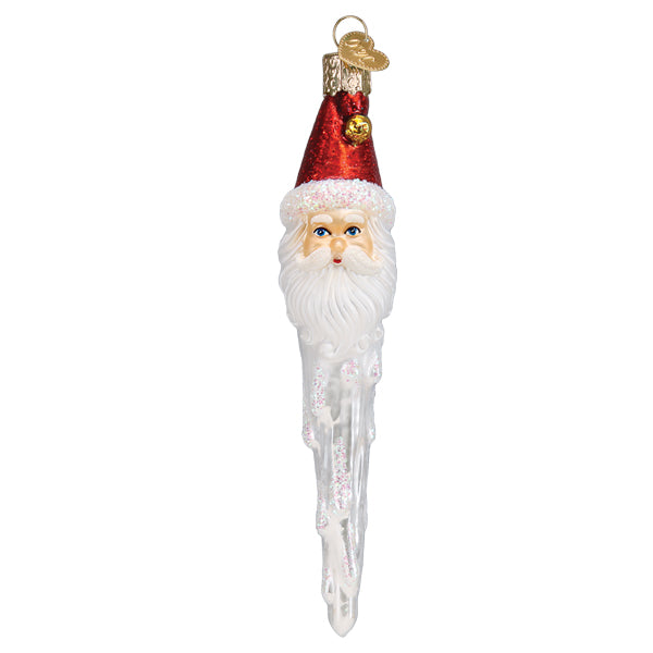 Jingle Bell Santa Icicle Ornament Old World Christmas
