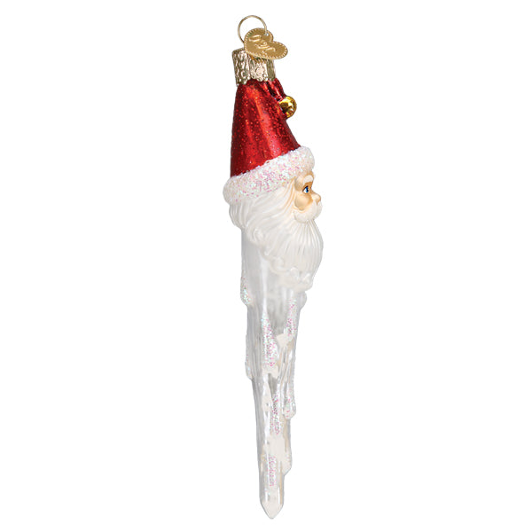 Jingle Bell Santa Icicle Ornament Old World Christmas