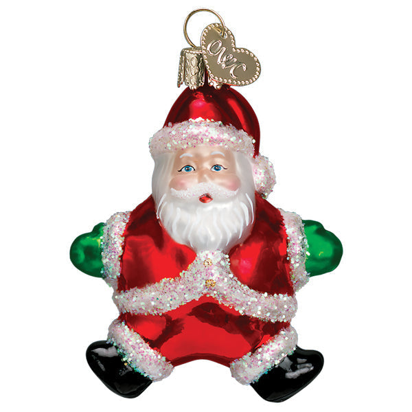 Small Silly Santa Ornament Old World Christmas