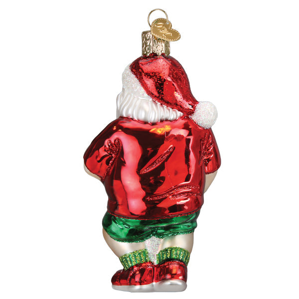 Pickleball Santa Ornament Old World Christmas