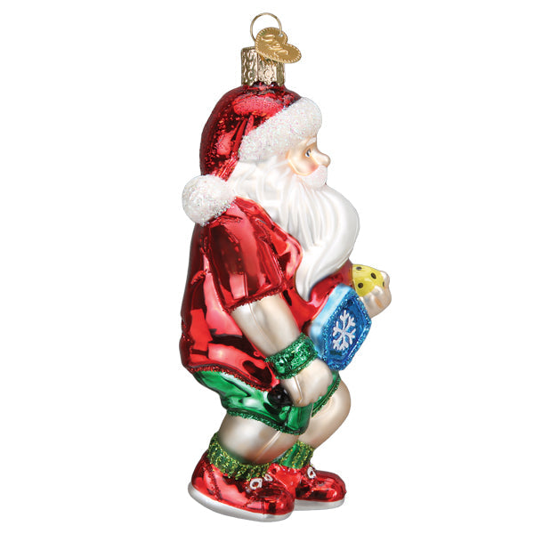 Pickleball Santa Ornament Old World Christmas
