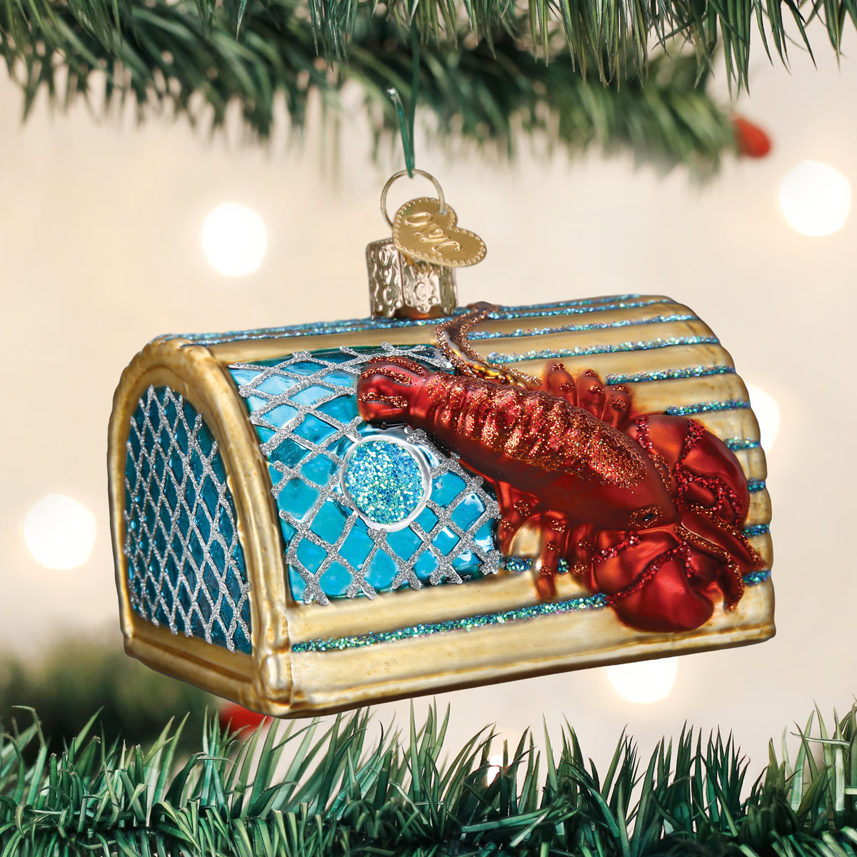 Lobster Trap Ornament Old World Christmas
