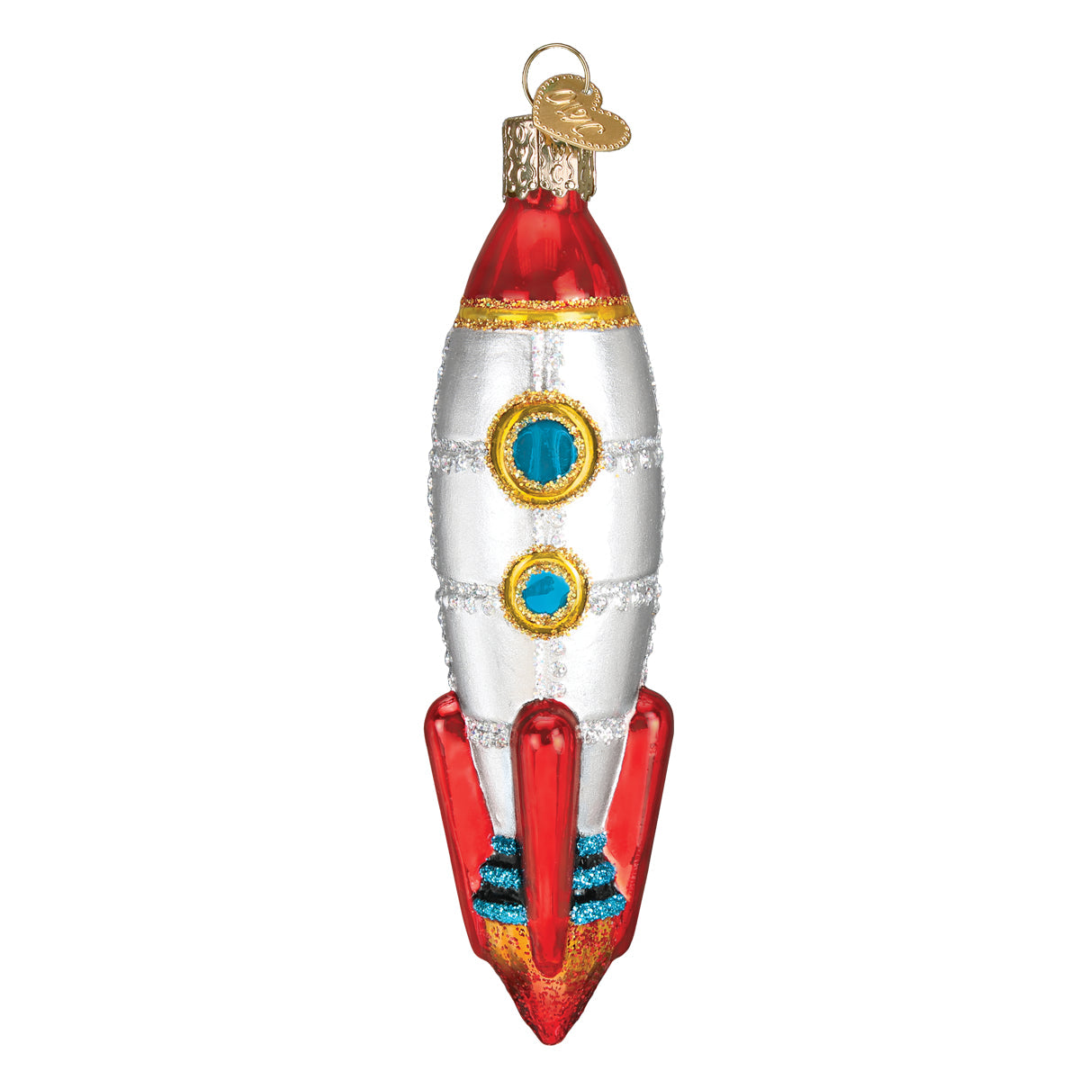 Toy Rocket Ship Ornament Old World Christmas
