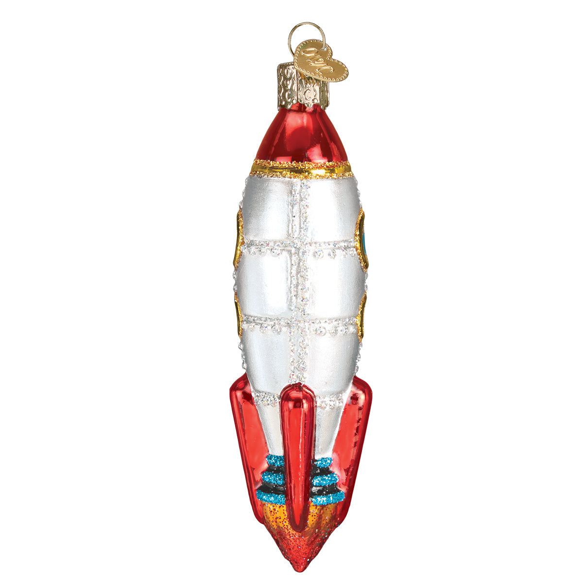 Toy Rocket Ship Ornament Old World Christmas