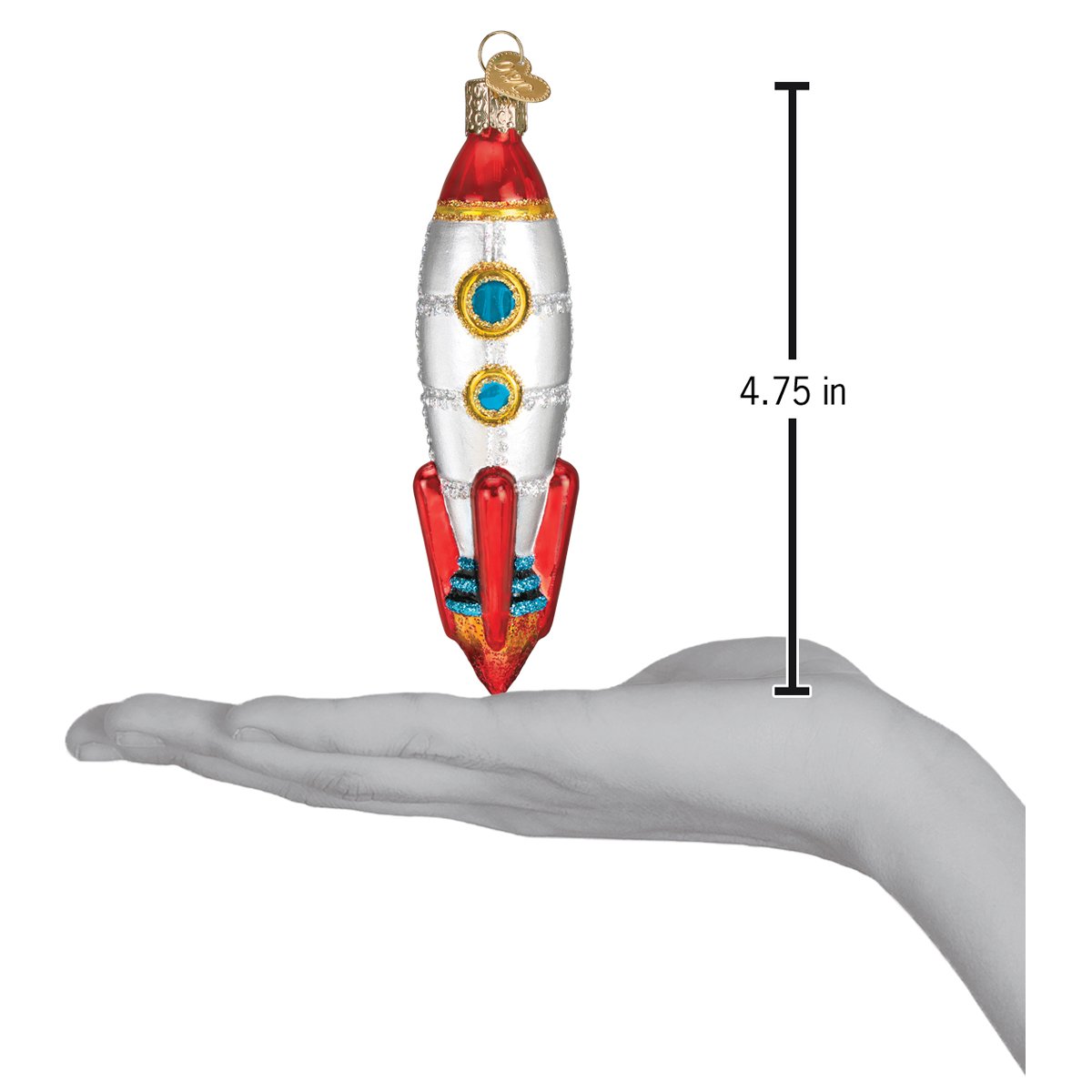 Toy Rocket Ship Ornament Old World Christmas
