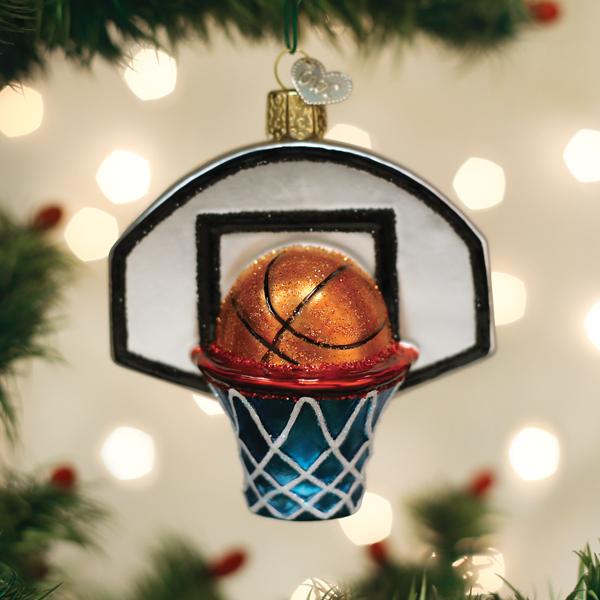 Basketball Hoop Ornament Old World Christmas